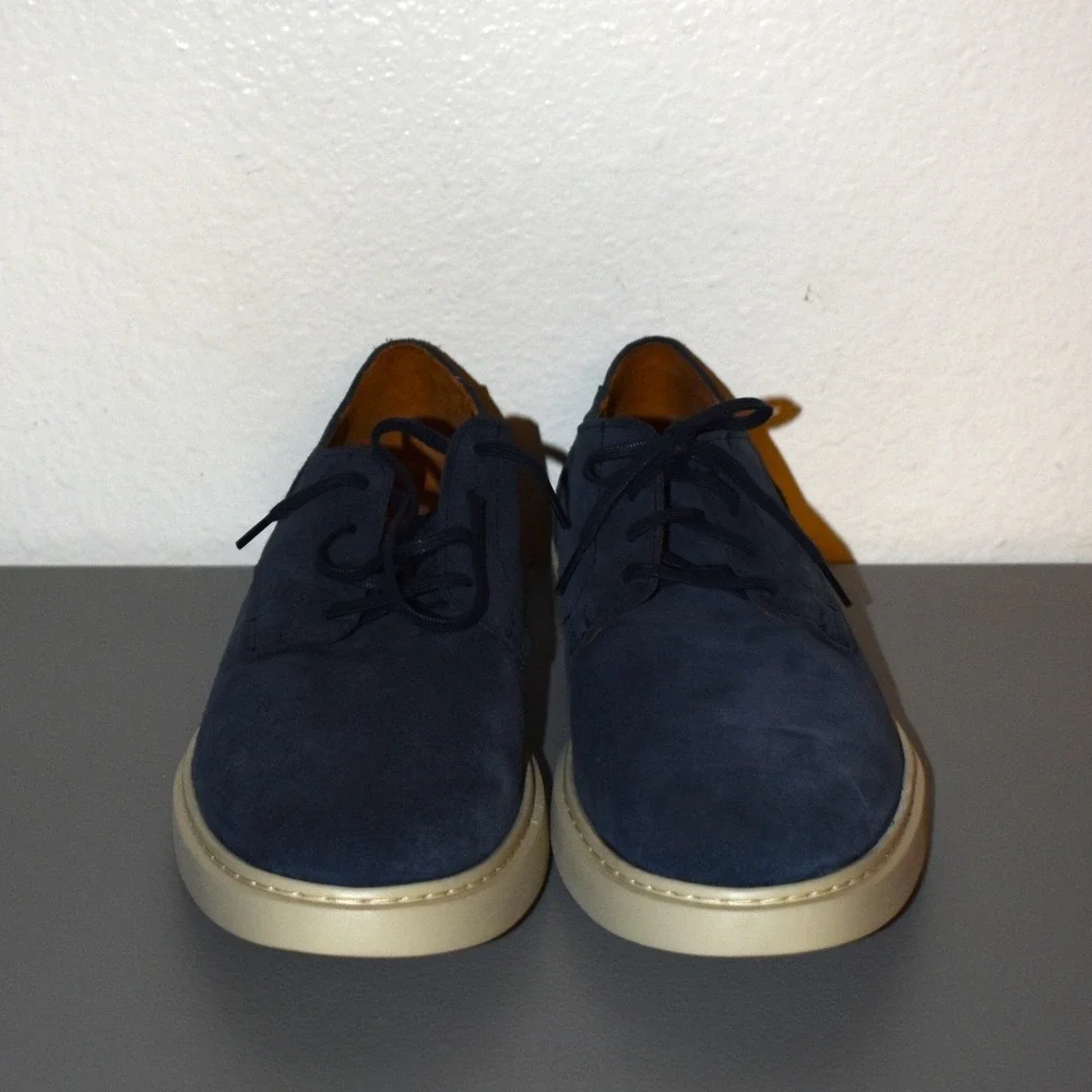 Allen Edmonds Henderson Oxford Mens 11 D Navy Blue NWOB‎ Suede Lace Up
